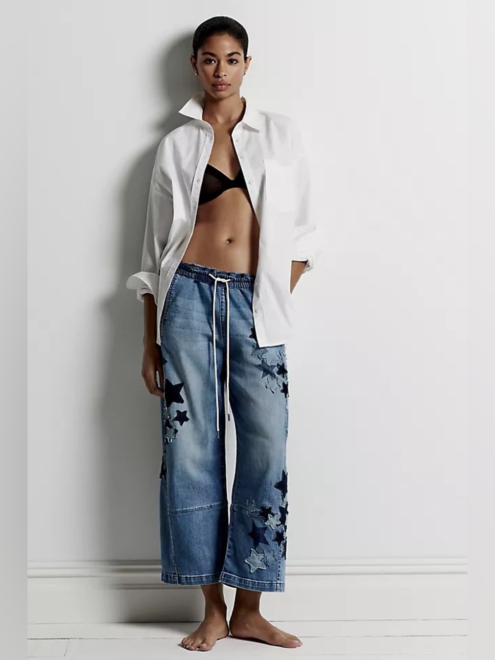 Pilcro Izzie Star Barrel Jeans